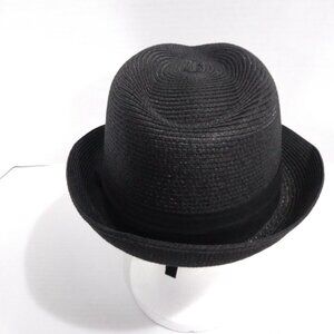 Furtalk Straw Panama Beach Unisex Hat With Black Ribbon